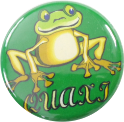 Frosch Quaxi Button - zum Schließen ins Bild klicken